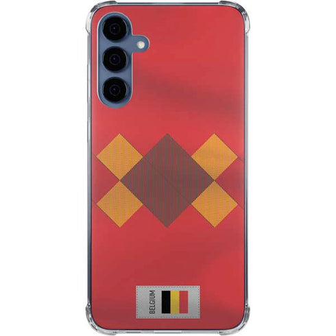 Belgium Soccer Flag Galaxy A55 5G Clear Case